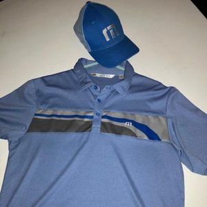 Travis Mathew Men's M golf shirt plus hat